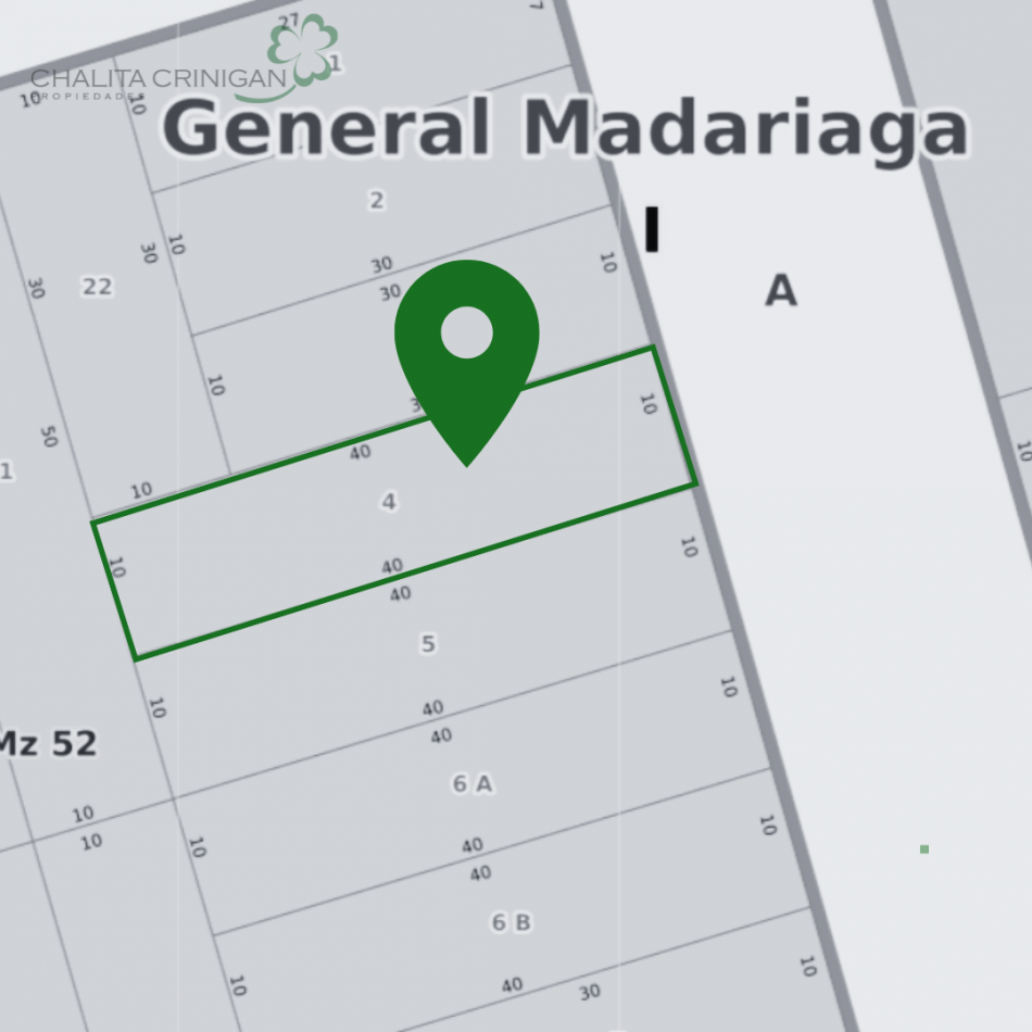 ¡VENTA! Gral. Madariaga, Bs. As. Oportunidad para desarrollo multifamiliar, vivienda unifamiliar con jardin o proyecto a medida en una zona verde y accesible.