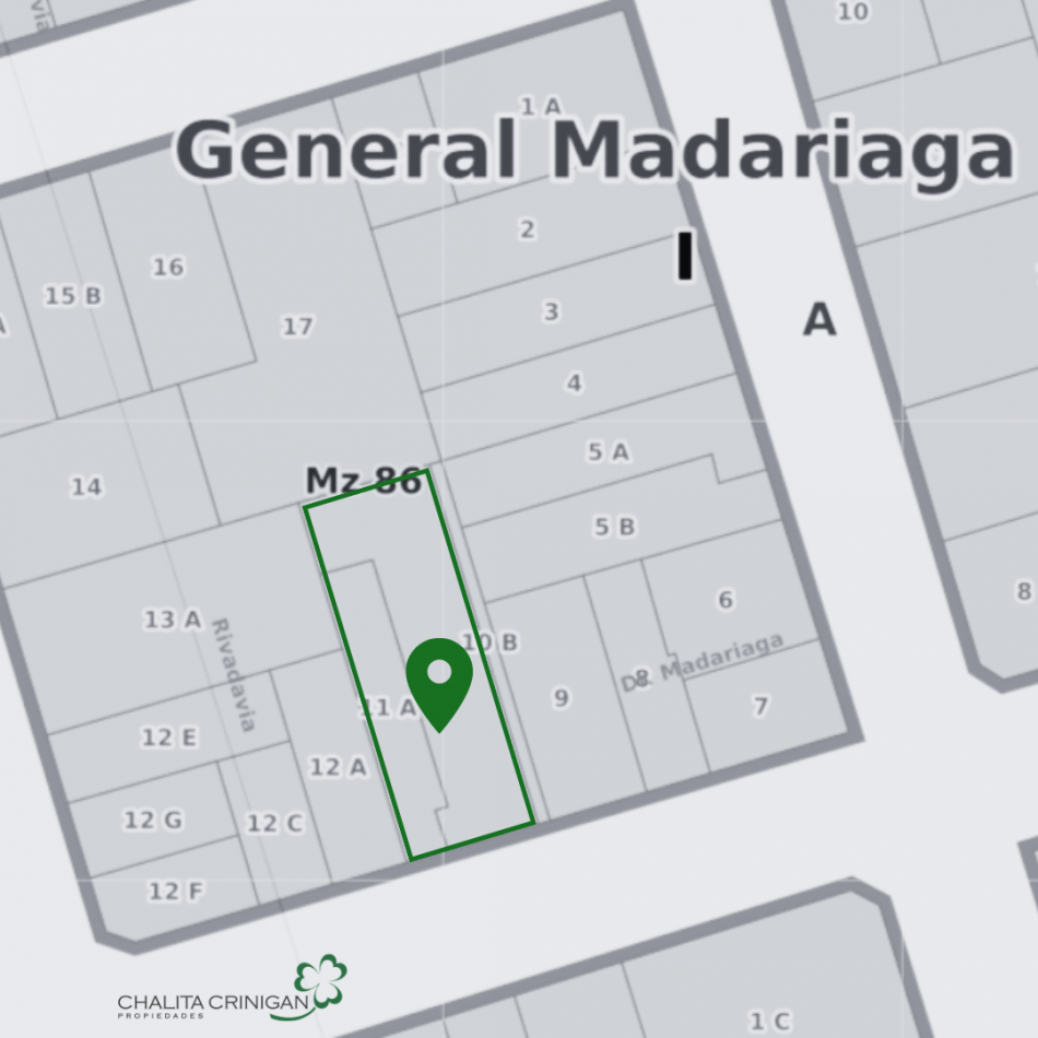 ¡VENTA! IMAREAS MADARIAGA Dr. Carlos Madariaga entre Rivadavia y Moreno. Gral. Madariaga-Bs. As.
